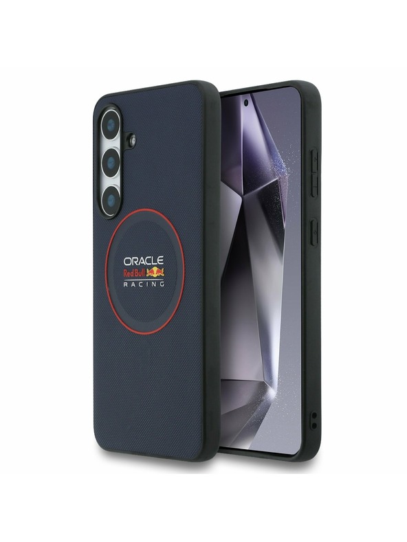 Red Bull Red Bull PU Bőr Piros Gyűrű MagSafe Hátlap Samsung Galaxy S25 FE Tengerészkék