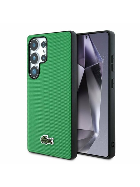 Lacoste Lacoste Iconic Petit Pique Woven Logo MagSafe Hátlap Samsung Galaxy S25 Ultra Zöld