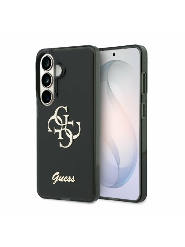 Guess Guess IML 4G Script Metal Logo Hátlap Samsung Galaxy 26 Fekete