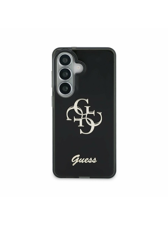 Guess Guess IML 4G Script Metal Logo Hátlap Samsung Galaxy 26 Fekete