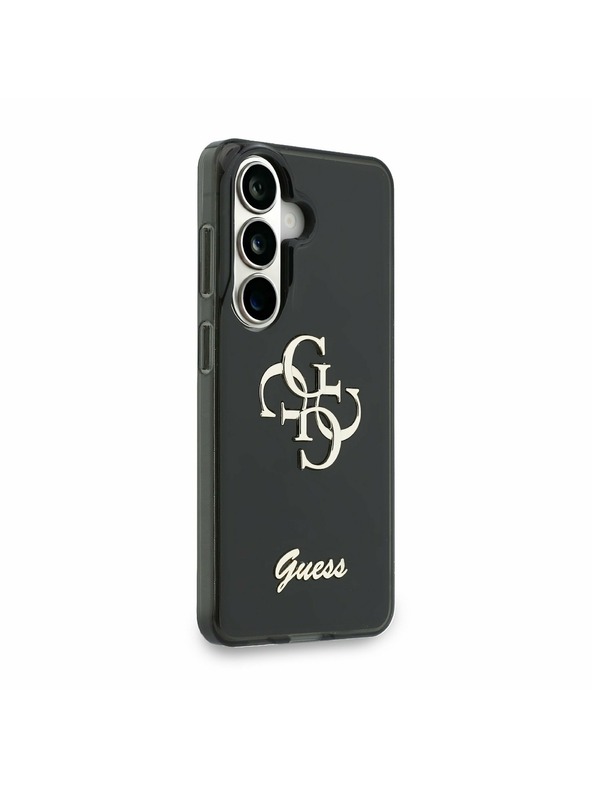 Guess Guess IML 4G Script Metal Logo Hátlap Samsung Galaxy 26 Fekete