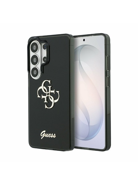 Guess Guess IML 4G Script Metal Logo Hátlap Samsung Galaxy 26 Ultra Fekete