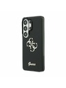 Guess Guess IML 4G Script Metal Logo Hátlap Samsung Galaxy 26 Ultra Fekete