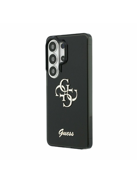 Guess Guess IML 4G Script Metal Logo Hátlap Samsung Galaxy 26 Ultra Fekete