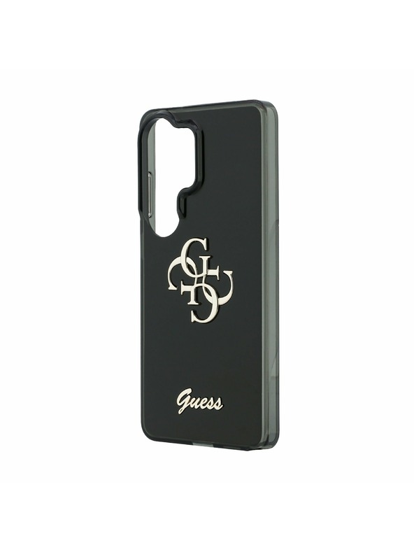 Guess Guess IML 4G Script Metal Logo Hátlap Samsung Galaxy 26 Ultra Fekete