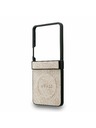 Guess Guess PU Bőr 4G Színes Gyűrű Mágneses Hátlap Samsung Galaxy Z Flip 7 Rózsaszín