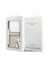 Guess Guess PU Bőr 4G Színes Gyűrű Mágneses Hátlap Samsung Galaxy Z Flip 7 Rózsaszín