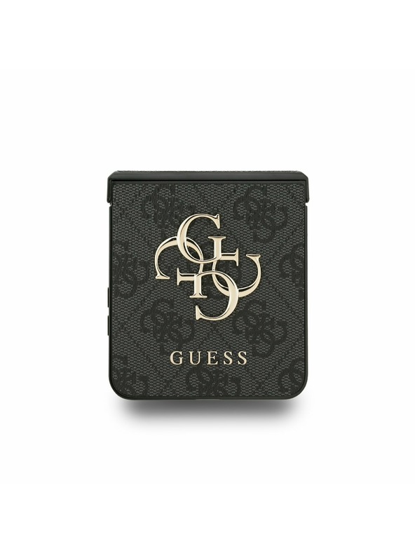Guess Guess PU 4G Metal Logo Hátlap Samsung Galaxy Z Flip 7 Szürke