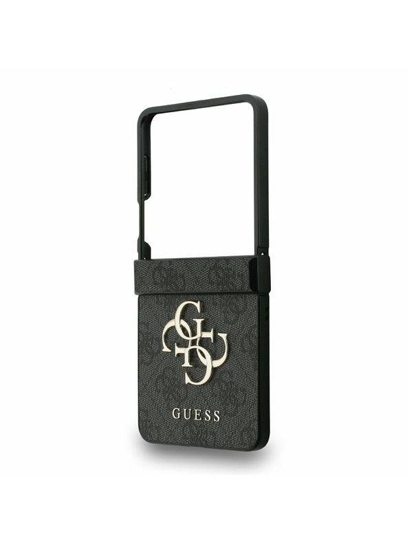 Guess Guess PU 4G Metal Logo Hátlap Samsung Galaxy Z Flip 7 Szürke