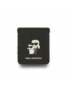 Karl Lagerfeld Karl Lagerfeld PU Saffiano Karl and Choupette Hátlap Samsung Galaxy Z Flip 7 Fekete