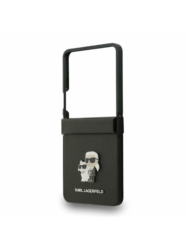 Karl Lagerfeld Karl Lagerfeld PU Saffiano Karl and Choupette Hátlap Samsung Galaxy Z Flip 7 Fekete