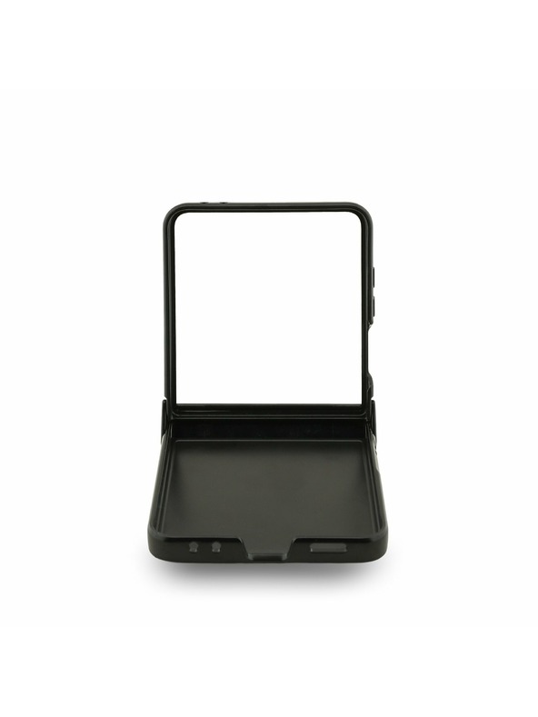 Karl Lagerfeld Karl Lagerfeld PU Karl and Choupette Heads Mágneses Hátlap Samsung Galaxy Z Flip 7 Fekete