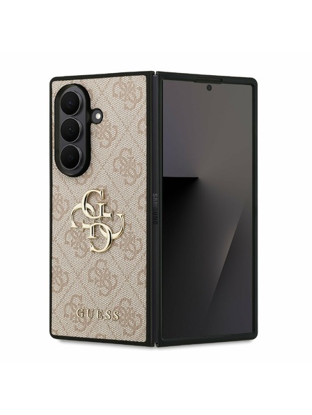 Guess Guess PU 4G Metal Logo Hátlap Samsung Galaxy Z Fold 7 Rózsaszín