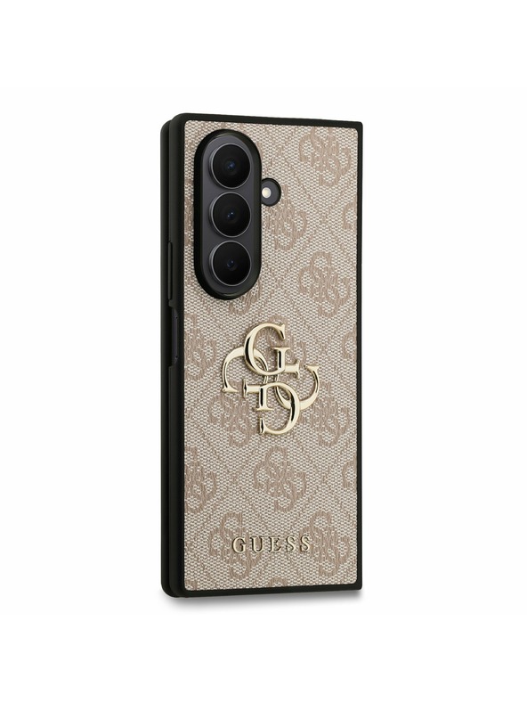Guess Guess PU 4G Metal Logo Hátlap Samsung Galaxy Z Fold 7 Rózsaszín