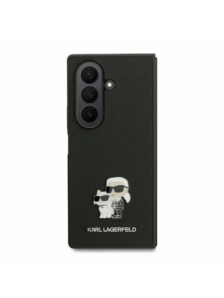 Karl Lagerfeld Karl Lagerfeld PU Saffiano Karl and Choupette Hátlap Samsung Galaxy Z Fold 7 Fekete