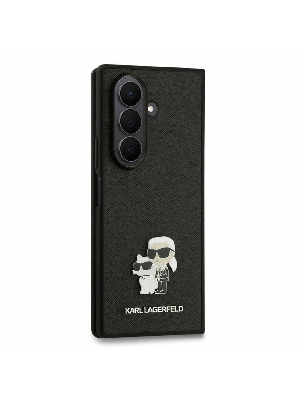 Karl Lagerfeld Karl Lagerfeld PU Saffiano Karl and Choupette Hátlap Samsung Galaxy Z Fold 7 Fekete