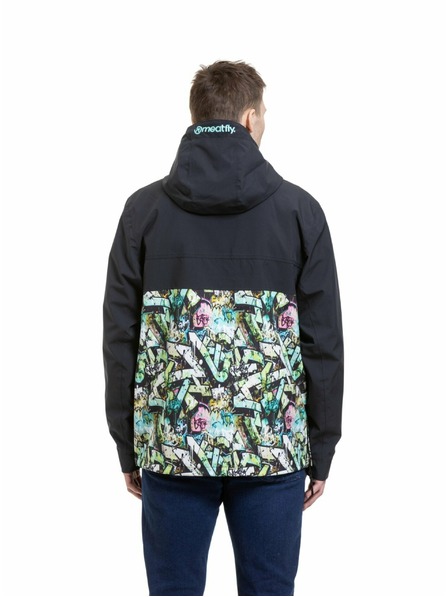 Meatfly Meatfly férfi street kabát Garen Black / Graffiti