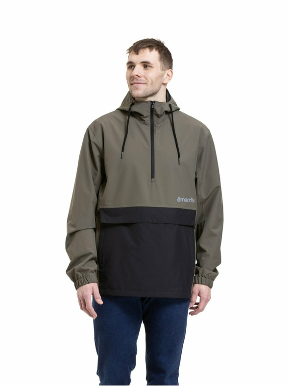 Meatfly Meatfly férfi street kabát Henry Dark Olive / Black