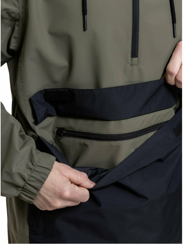 Meatfly Meatfly férfi street kabát Henry Dark Olive / Black