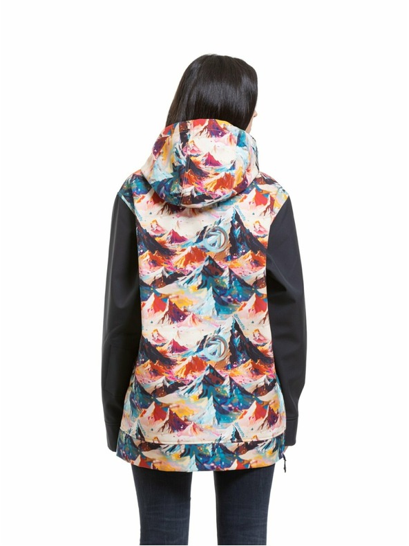 Meatfly Meatfly női street kabát Alita Mango Mountains / Black