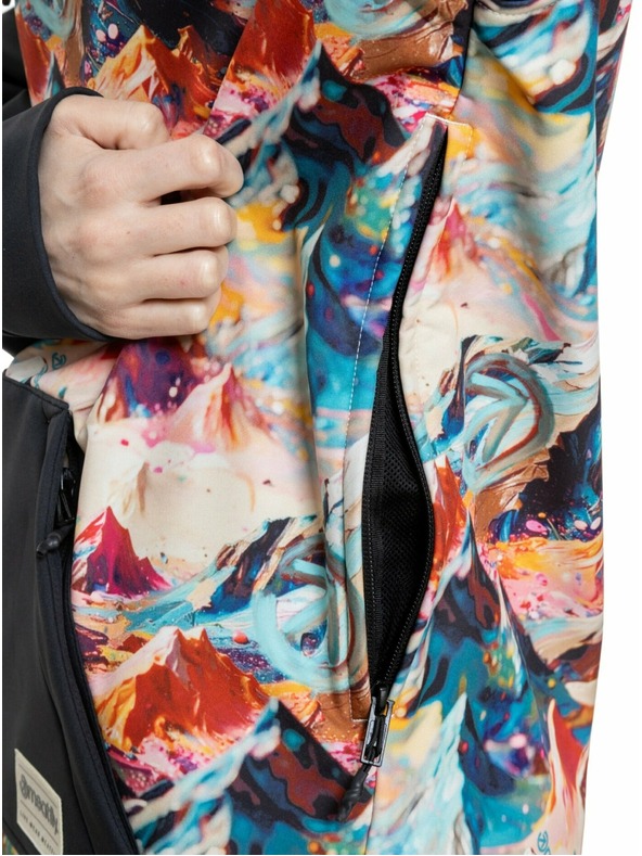 Meatfly Meatfly női street kabát Alita Mango Mountains / Black