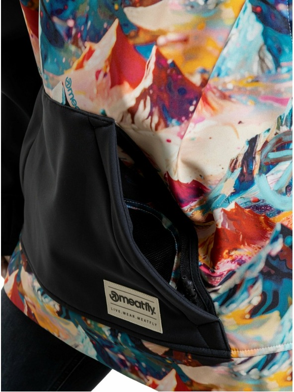 Meatfly Meatfly női street kabát Alita Mango Mountains / Black