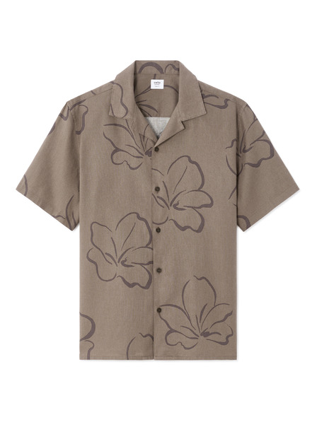 Celio Lenvászon ing Naflori rövid ujjal