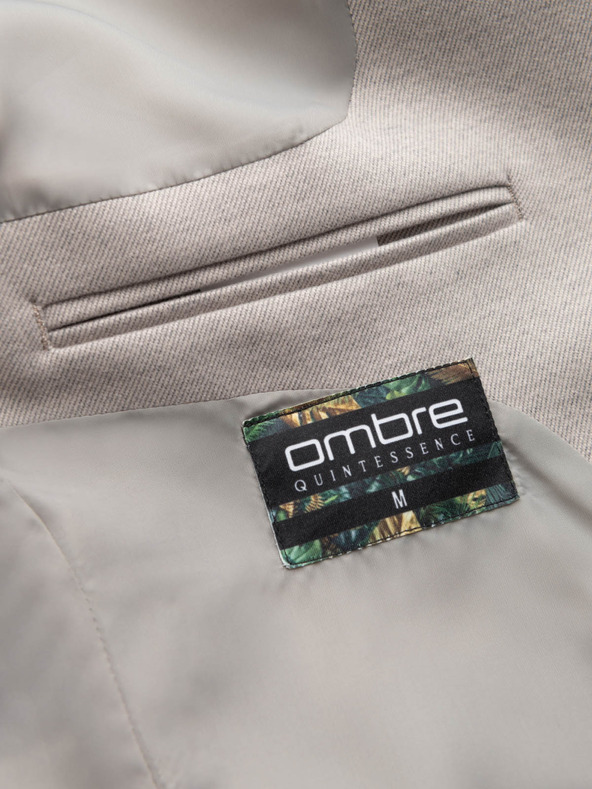 Ombre Clothing Ombre Clothing férfi barna színű kabát állógallérral