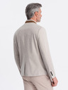 Ombre Clothing Ombre Clothing férfi barna színű kabát állógallérral