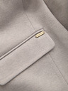 Ombre Clothing Ombre Clothing férfi barna színű kabát állógallérral