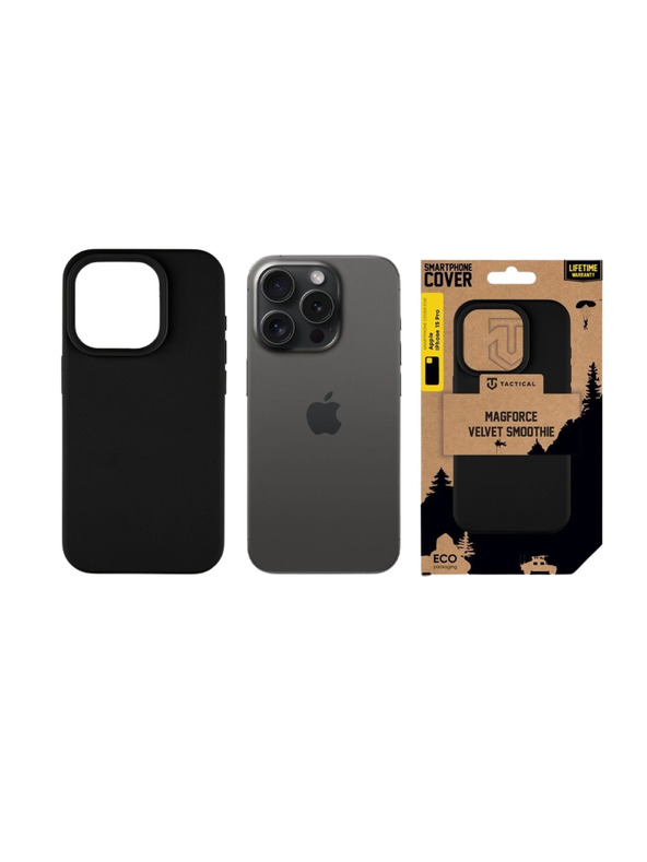 Tactical Tactical MagForce Velvet Smoothie Tok Apple iPhone 15 Pro Asphalt