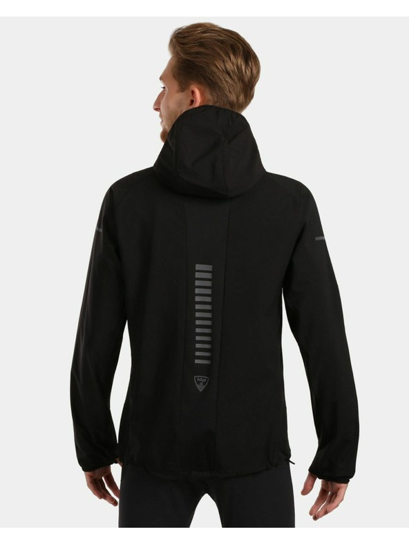 Kilpi Férfi membrán nélküli softshell futó kabát Kilpi BALEO-M Fekete