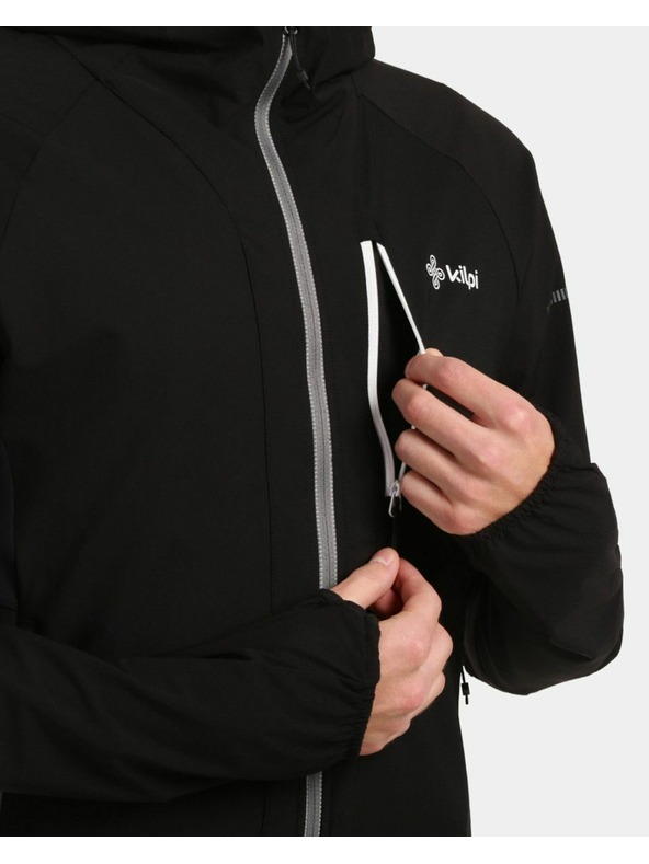 Kilpi Férfi membrán nélküli softshell futó kabát Kilpi BALEO-M Fekete