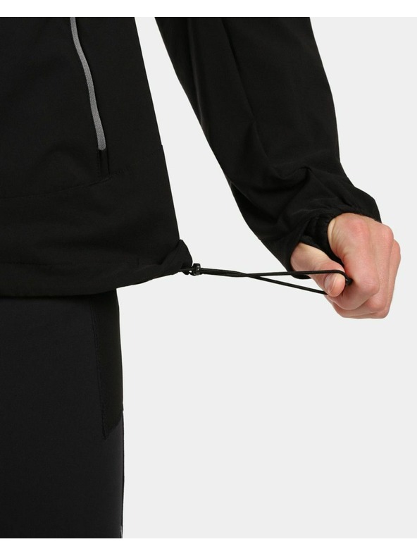 Kilpi Férfi membrán nélküli softshell futó kabát Kilpi BALEO-M Fekete