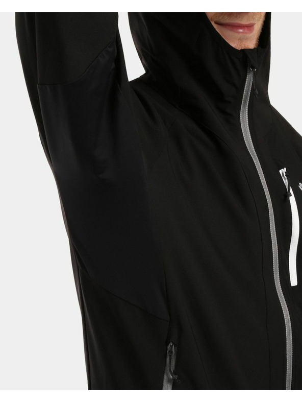Kilpi Férfi membrán nélküli softshell futó kabát Kilpi BALEO-M Fekete