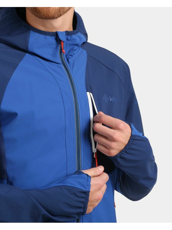 Kilpi Férfi membrán nélküli softshell futó kabát Kilpi BALEO-M Sötét kék