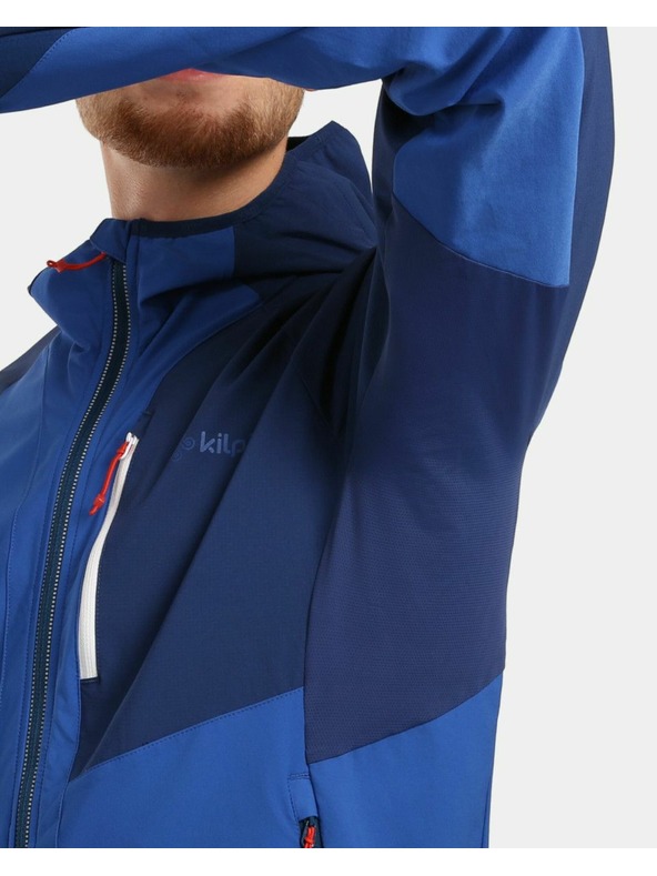 Kilpi Férfi membrán nélküli softshell futó kabát Kilpi BALEO-M Sötét kék