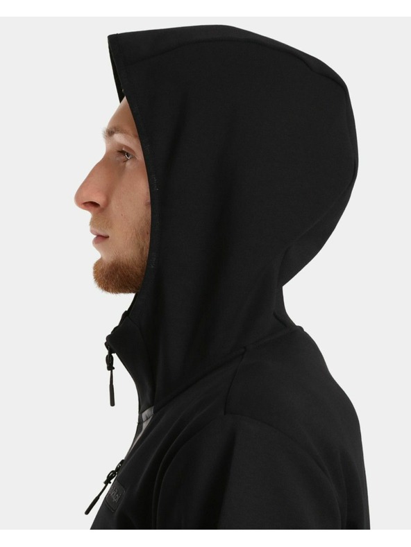 Kilpi Pamut kapucnis pulóver aktív stílushoz Kilpi OKAMPOS-M Fekete