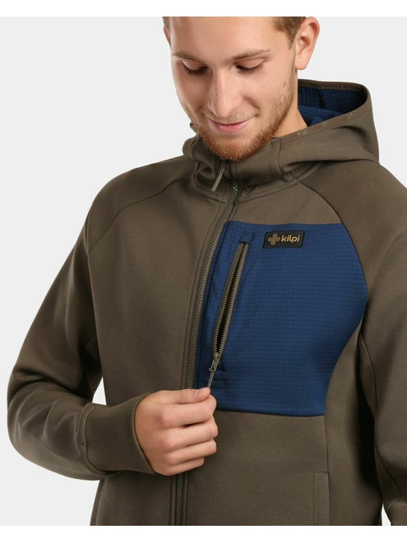 Kilpi Férfi pamut pulóver Kilpi BALU-M Khaki