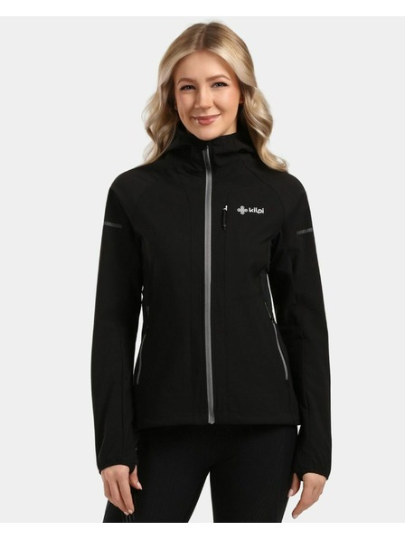 Kilpi Női membrán nélküli softshell futó kabát Kilpi BALEO-W Fekete