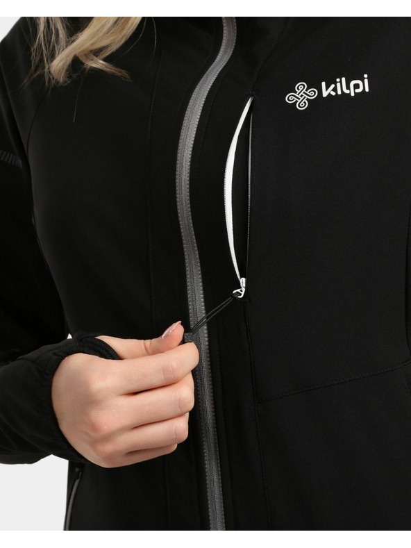Kilpi Női membrán nélküli softshell futó kabát Kilpi BALEO-W Fekete