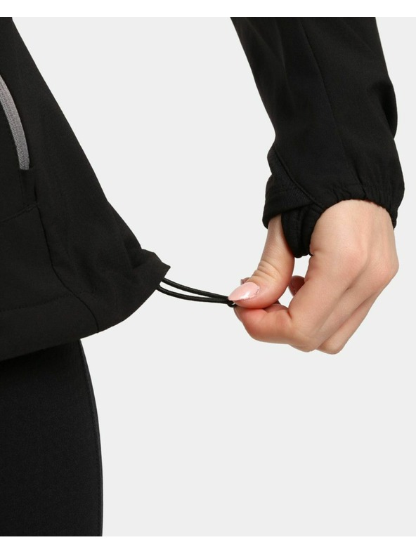 Kilpi Női membrán nélküli softshell futó kabát Kilpi BALEO-W Fekete