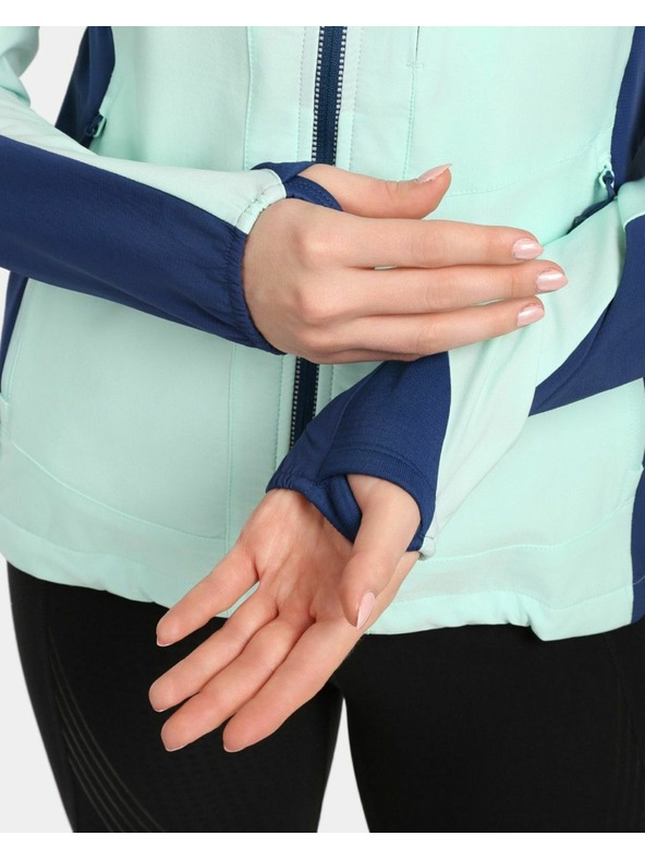 Kilpi Női membrán nélküli softshell futó kabát Kilpi BALEO-W Mentol