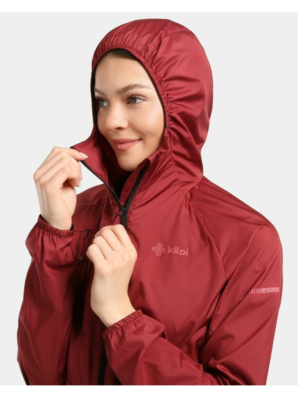 Kilpi Női könnyű szélálló kabát Kilpi ROSA-W Sötét piros