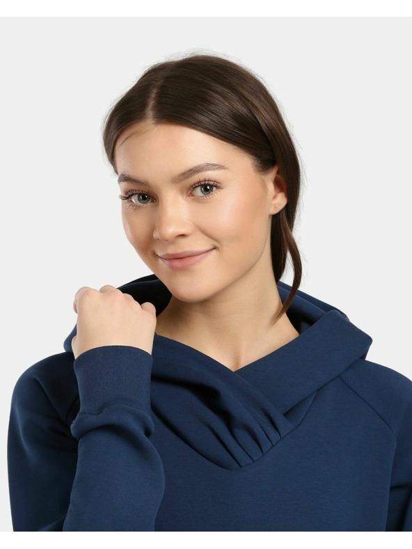 Kilpi Női hosszú kapucnis pulóver Kilpi HEYDEN-W Sötét kék