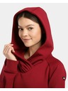 Kilpi Női hosszú kapucnis pulóver Kilpi HEYDEN-W Sötét vörös