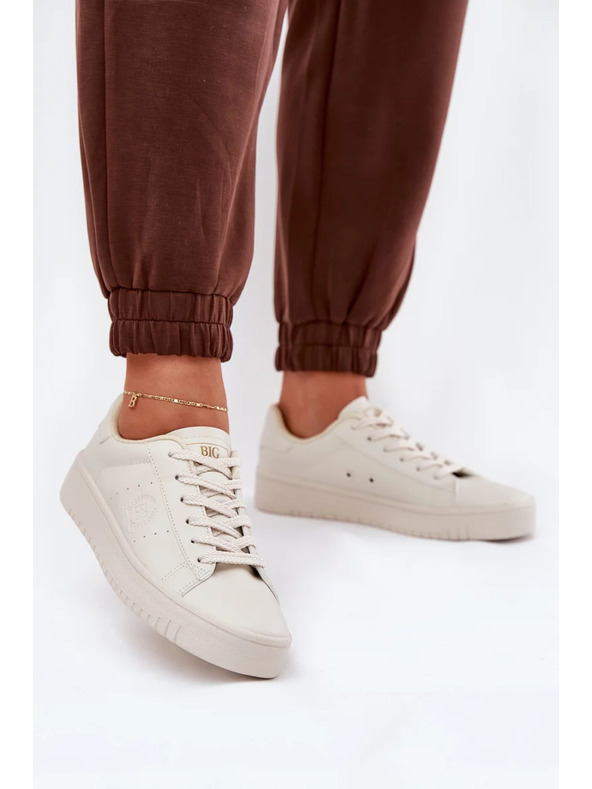 BIG STAR SHOES Női tornacipők ECO bőrből Big Star – bézs