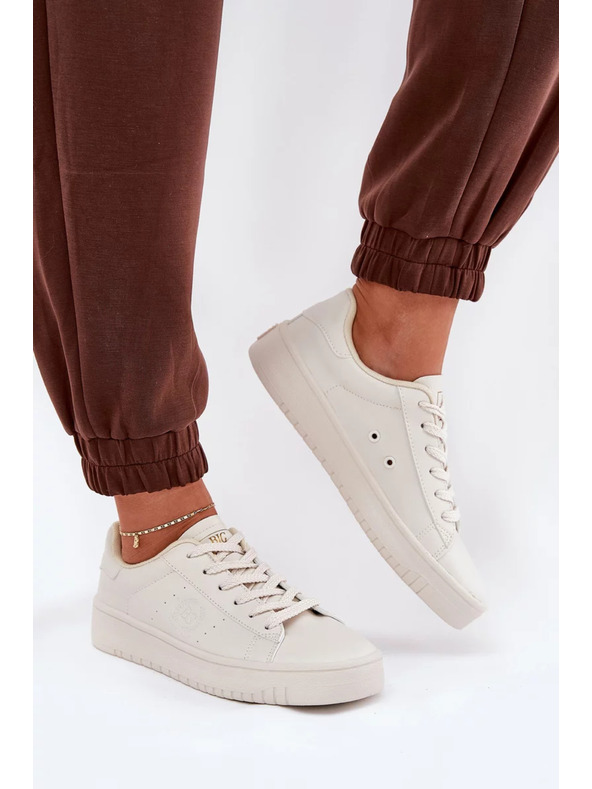 BIG STAR SHOES Női tornacipők ECO bőrből Big Star – bézs