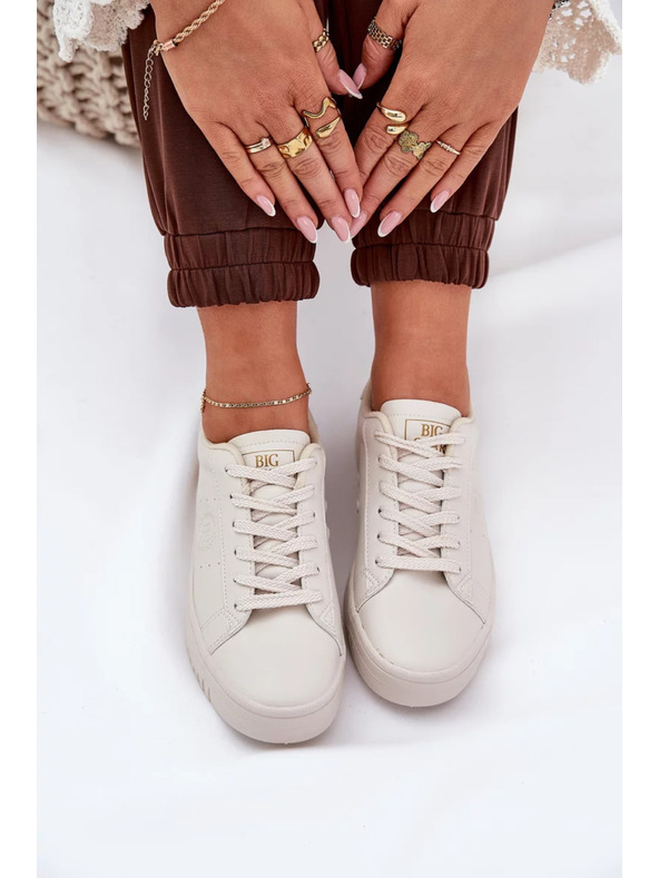 BIG STAR SHOES Női tornacipők ECO bőrből Big Star – bézs