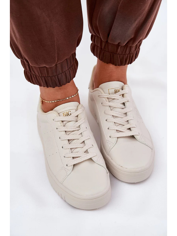 BIG STAR SHOES Női tornacipők ECO bőrből Big Star – bézs
